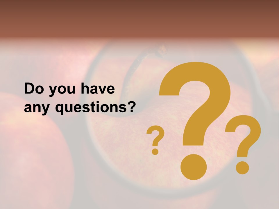 Red Apples With Magnifying Glass PowerPoint Template