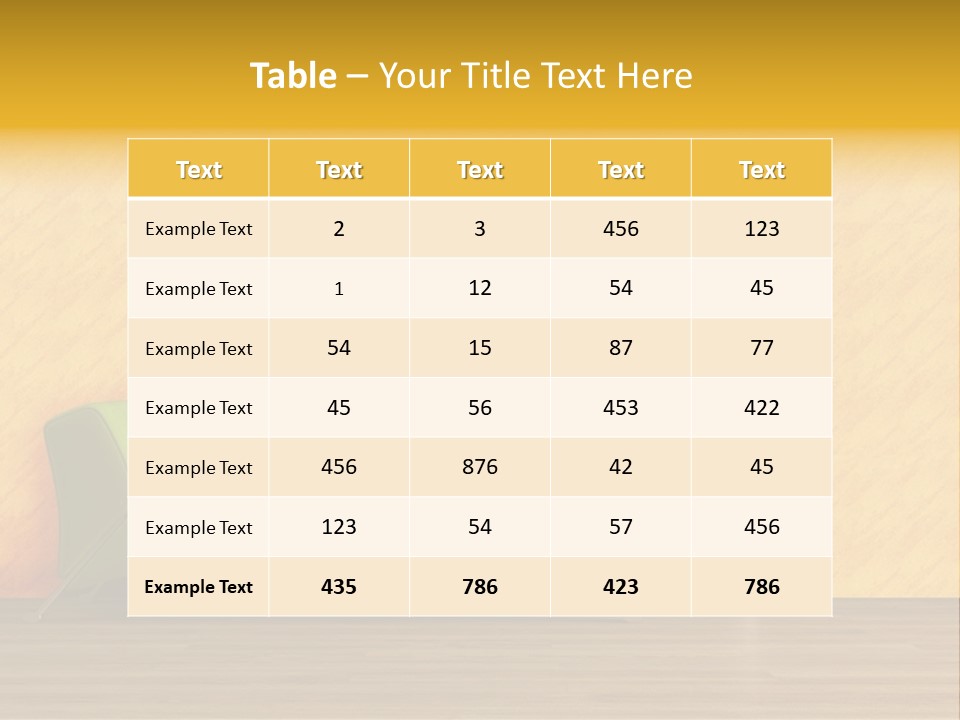 Modern Purple Sofa With Calla Lily PowerPoint Template