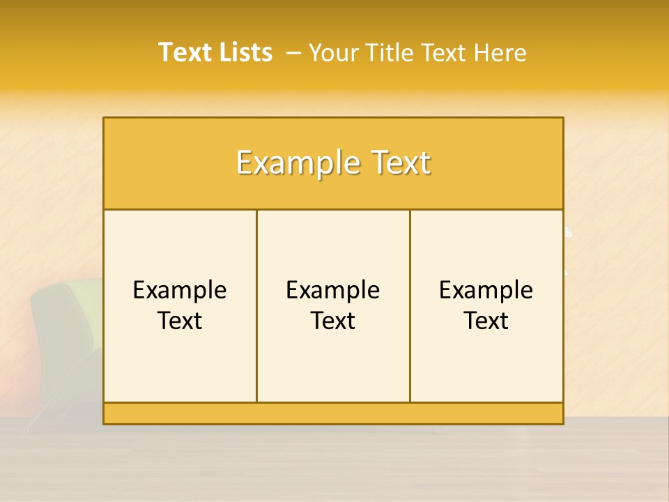 Modern Purple Sofa With Calla Lily PowerPoint Template