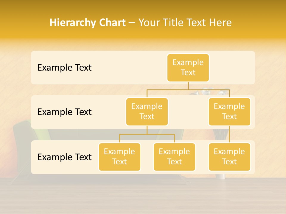Modern Purple Sofa With Calla Lily PowerPoint Template