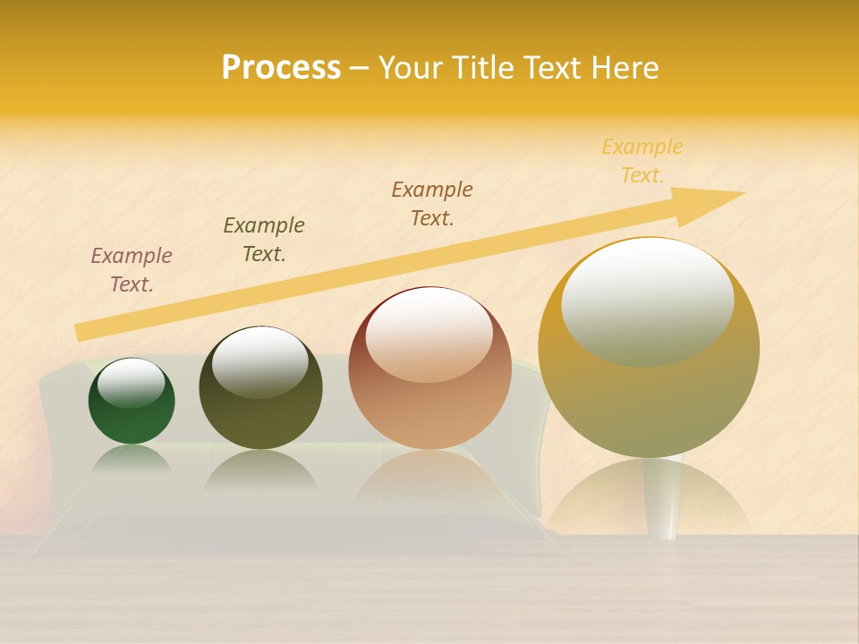 Modern Purple Sofa With Calla Lily PowerPoint Template