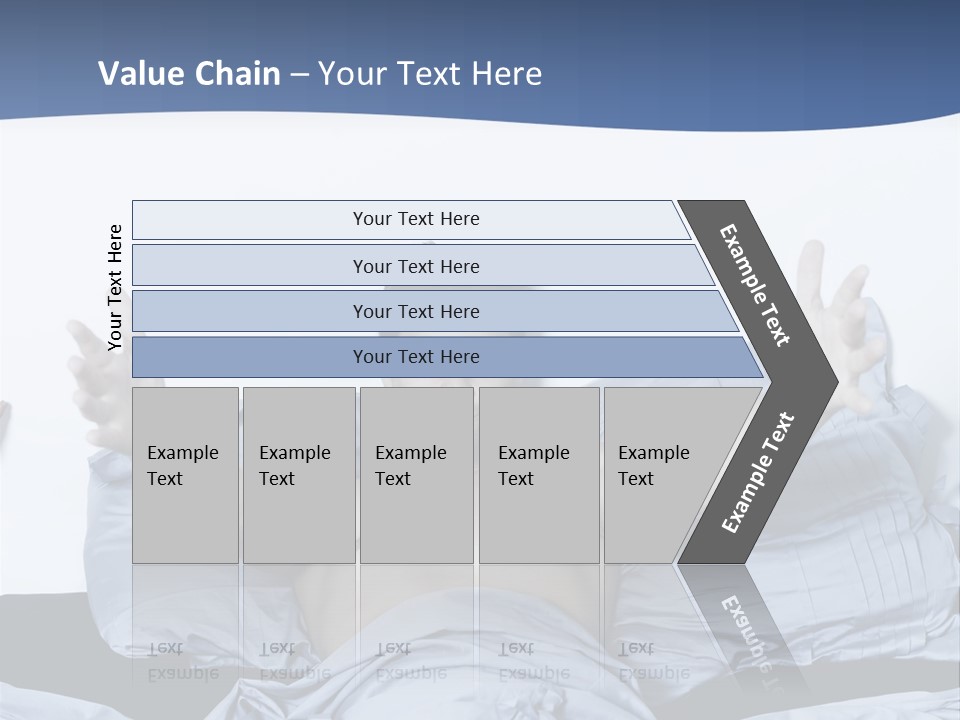 Handsome Man In A Bed On Isolated Background PowerPoint Template
