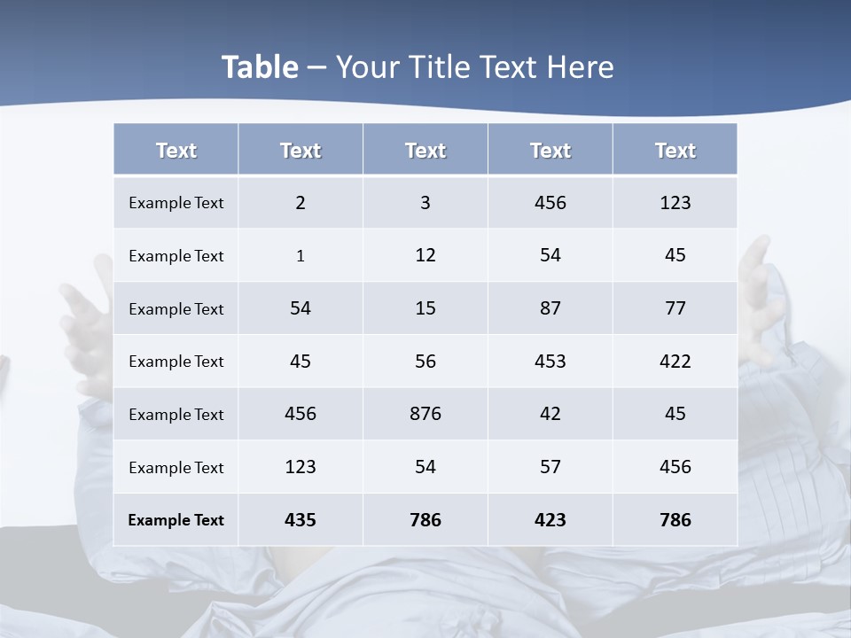 Handsome Man In A Bed On Isolated Background PowerPoint Template