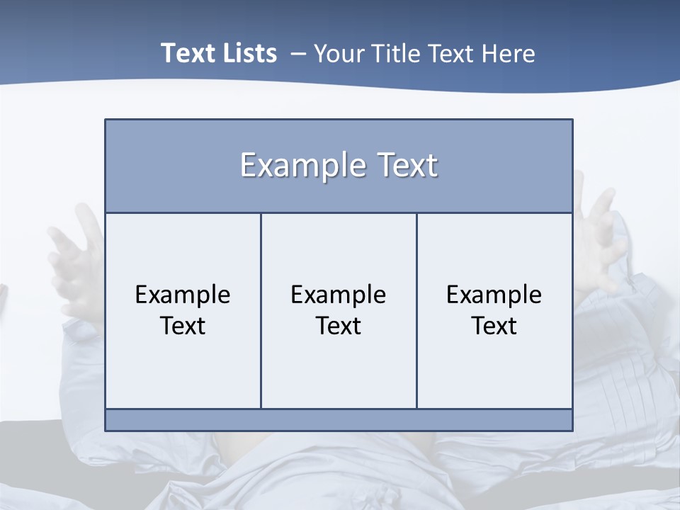 Handsome Man In A Bed On Isolated Background PowerPoint Template
