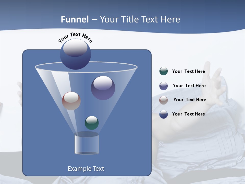 Handsome Man In A Bed On Isolated Background PowerPoint Template