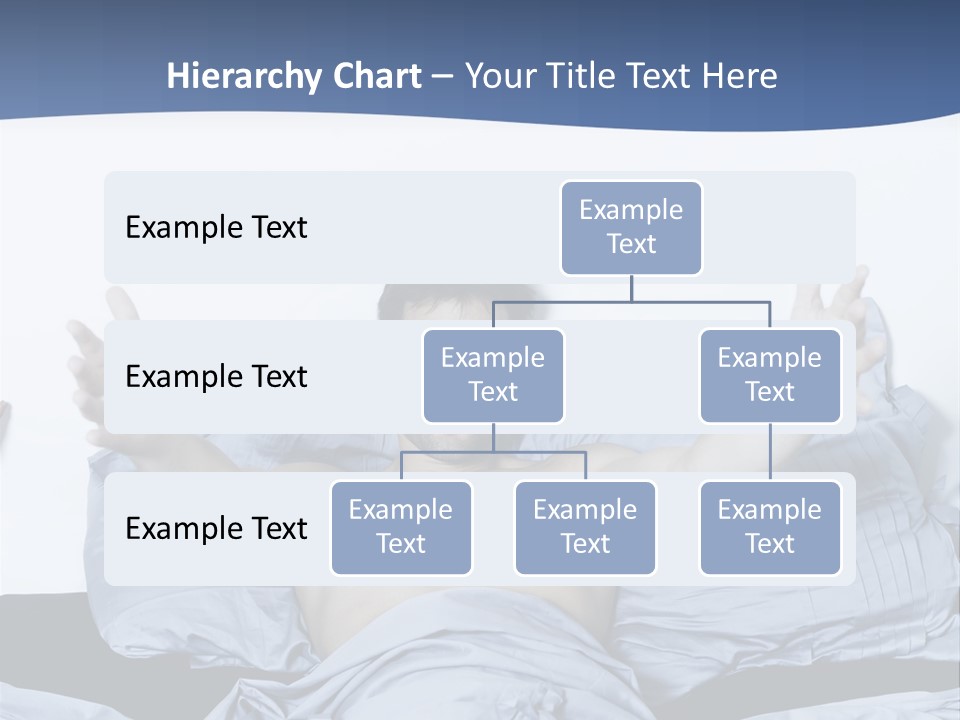 Handsome Man In A Bed On Isolated Background PowerPoint Template