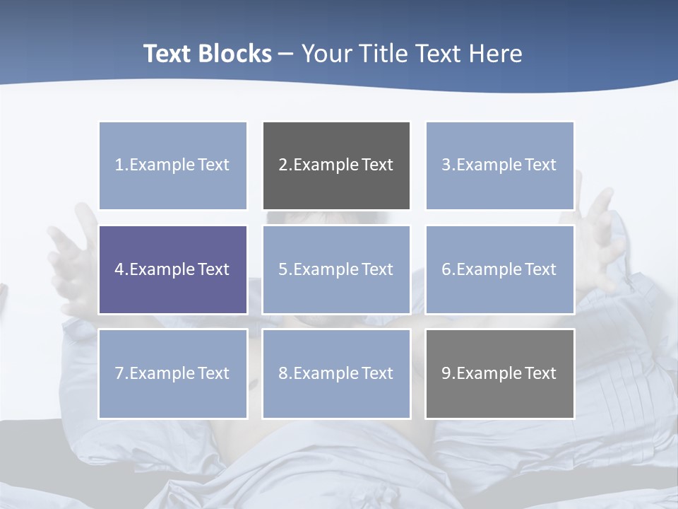 Handsome Man In A Bed On Isolated Background PowerPoint Template