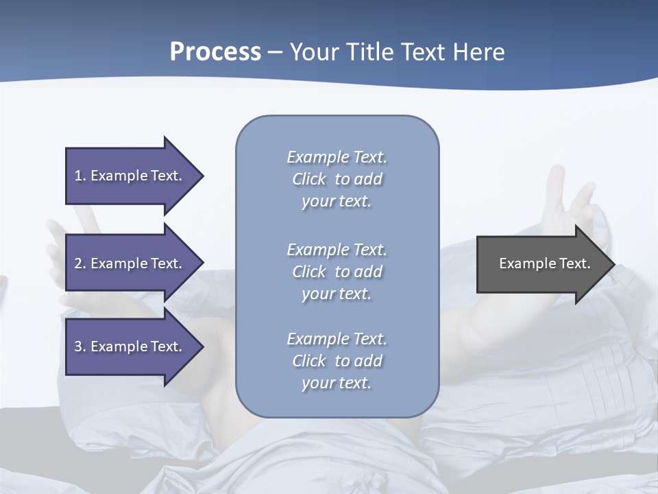 Handsome Man In A Bed On Isolated Background PowerPoint Template
