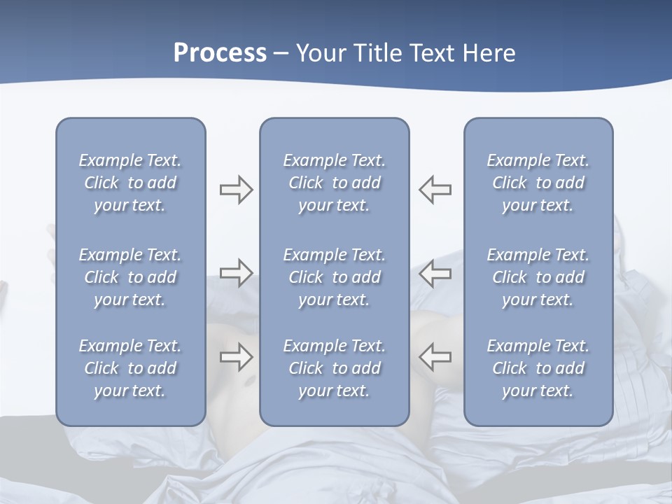 Handsome Man In A Bed On Isolated Background PowerPoint Template