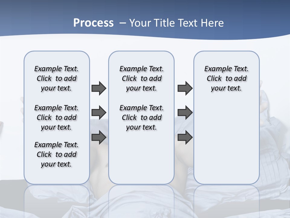 Handsome Man In A Bed On Isolated Background PowerPoint Template