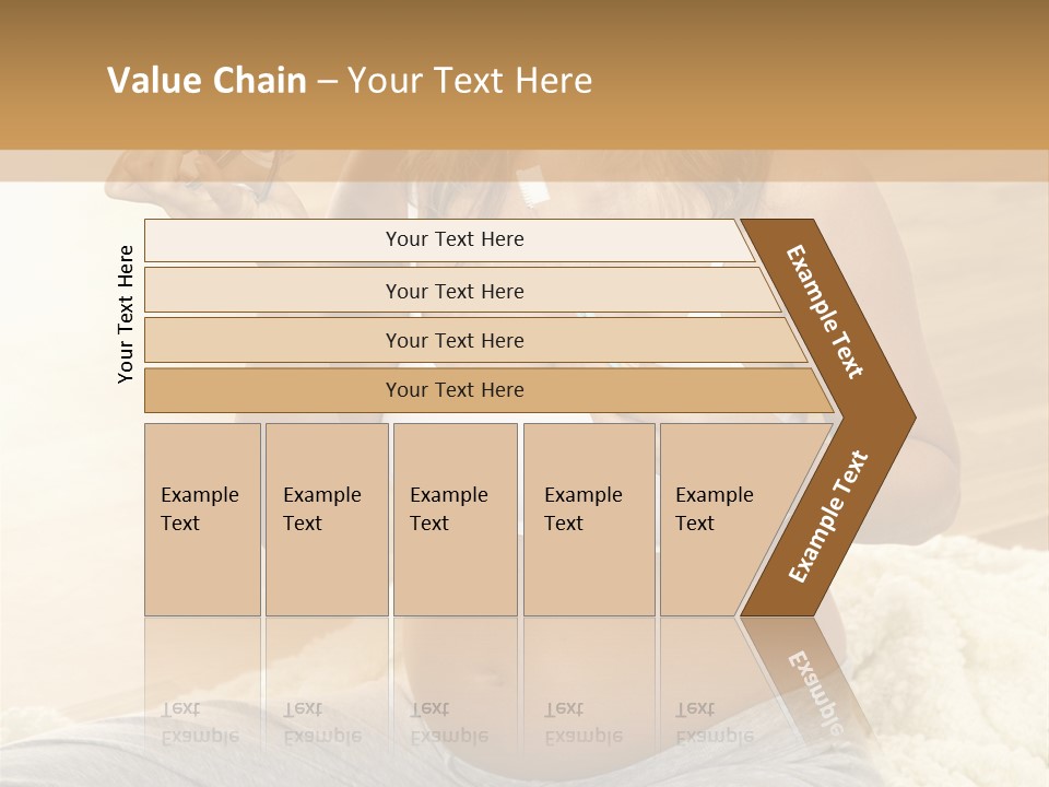 Pregnant Young Woman Checks Hers Perforates PowerPoint Template
