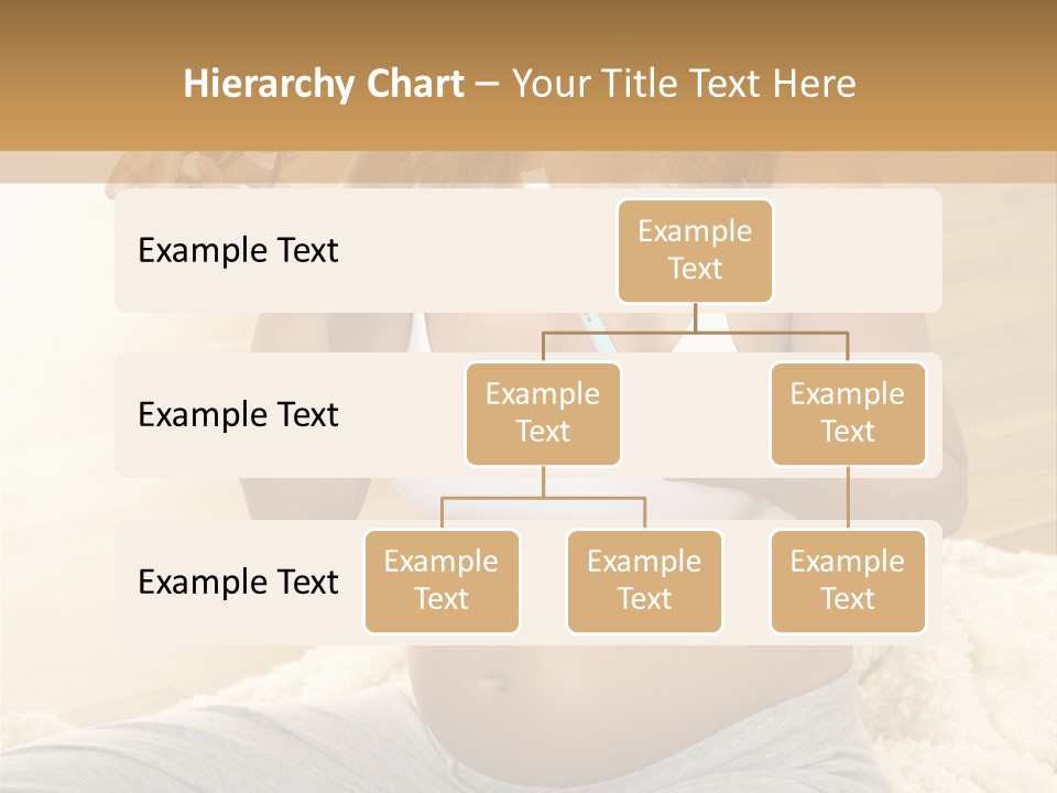 Pregnant Young Woman Checks Hers Perforates PowerPoint Template