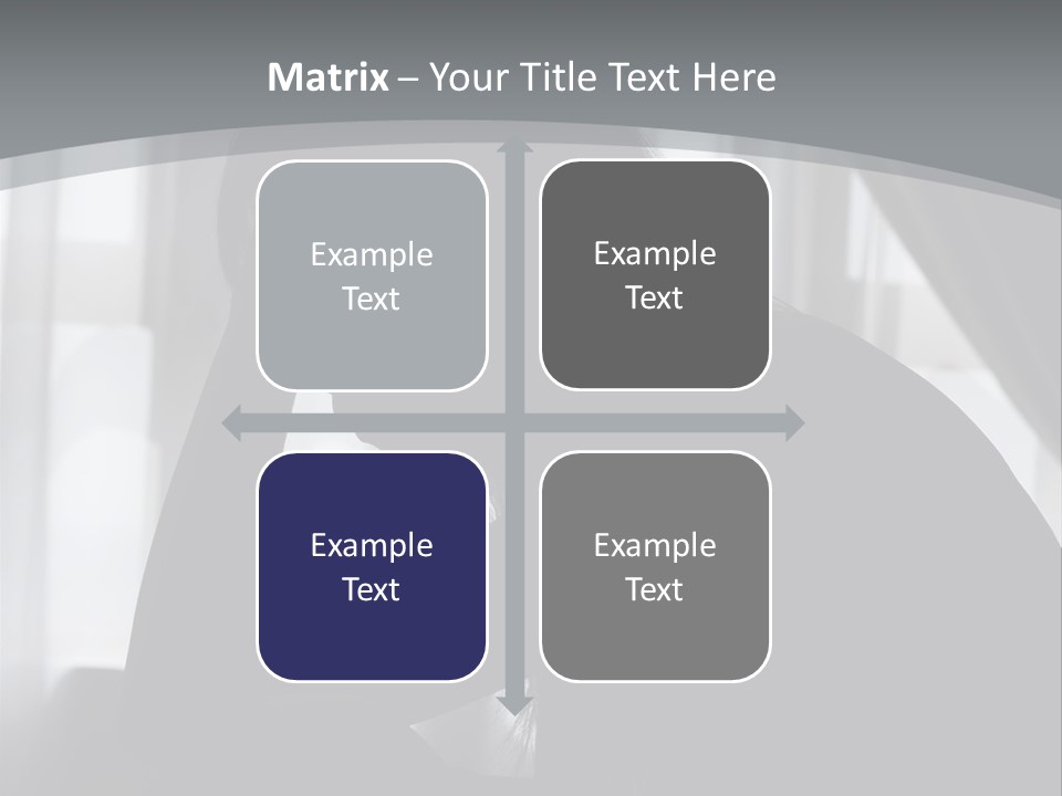 Silhouette Of A Depressed Lady PowerPoint Template