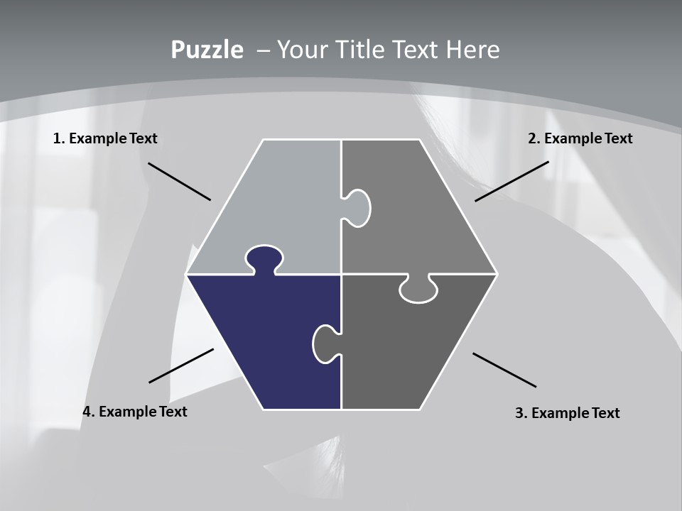 Silhouette Of A Depressed Lady PowerPoint Template