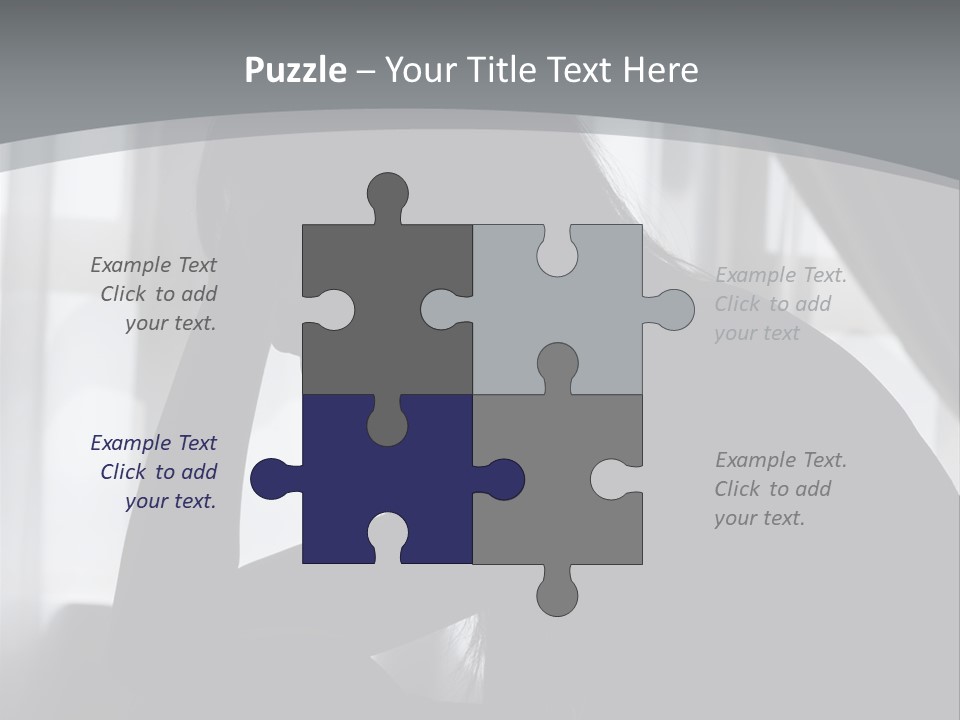 Silhouette Of A Depressed Lady PowerPoint Template