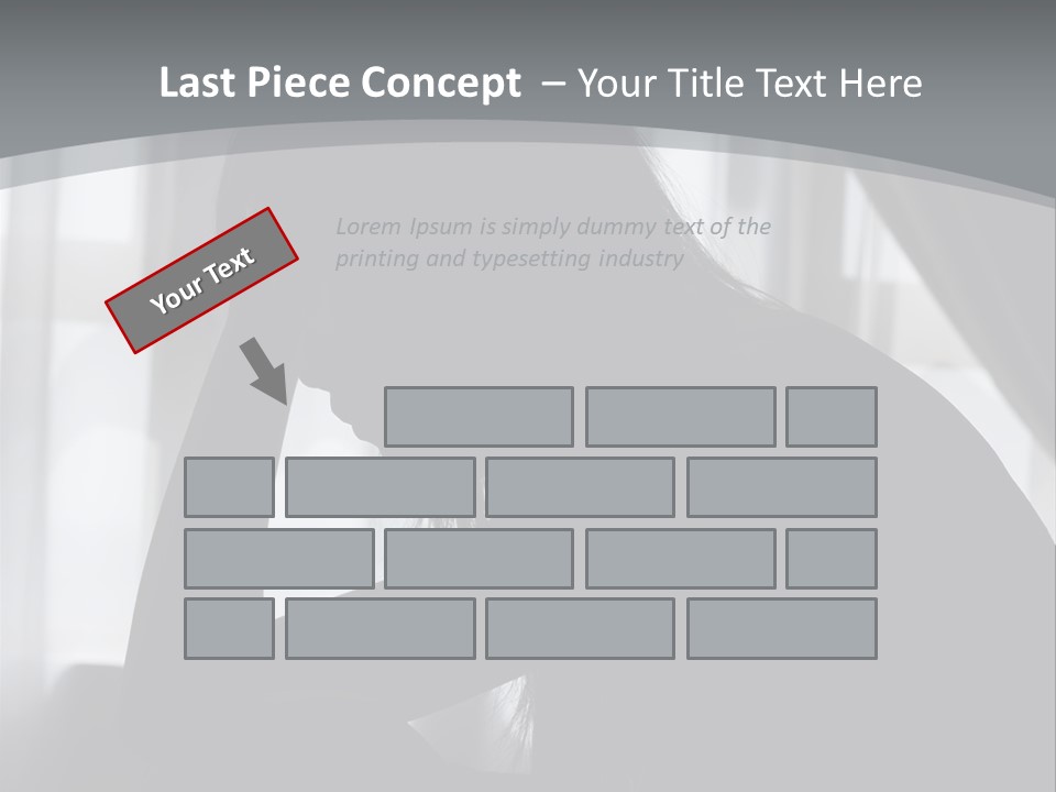 Silhouette Of A Depressed Lady PowerPoint Template