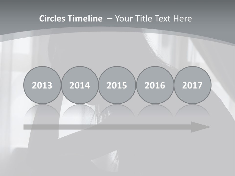 Silhouette Of A Depressed Lady PowerPoint Template