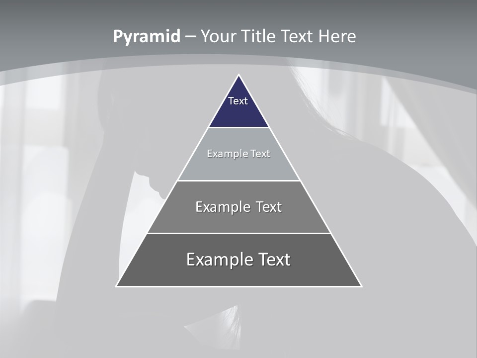 Silhouette Of A Depressed Lady PowerPoint Template