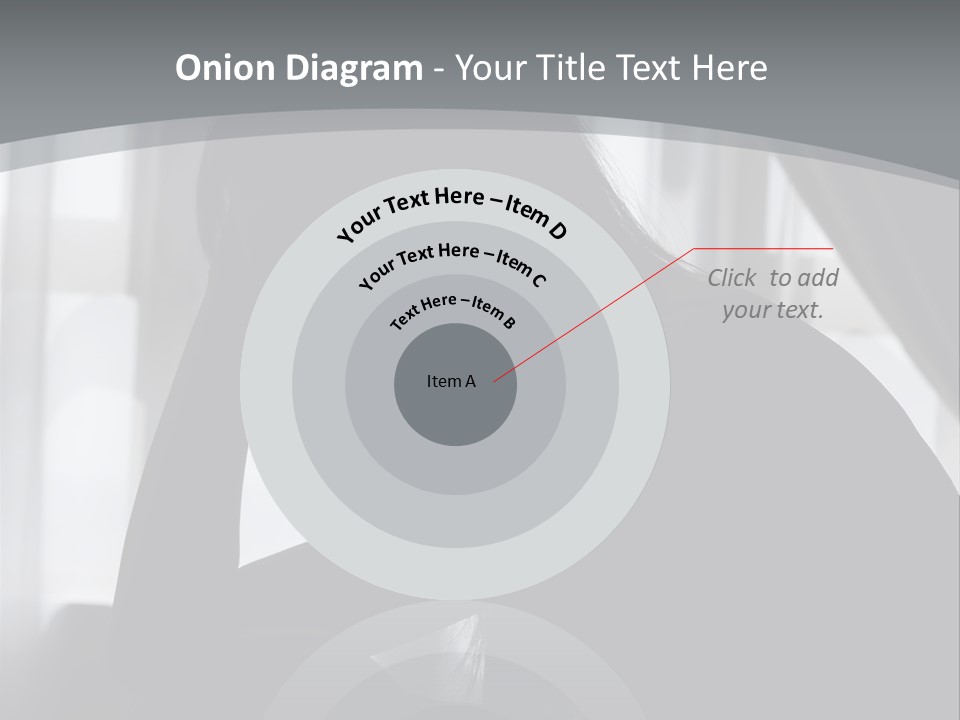 Silhouette Of A Depressed Lady PowerPoint Template