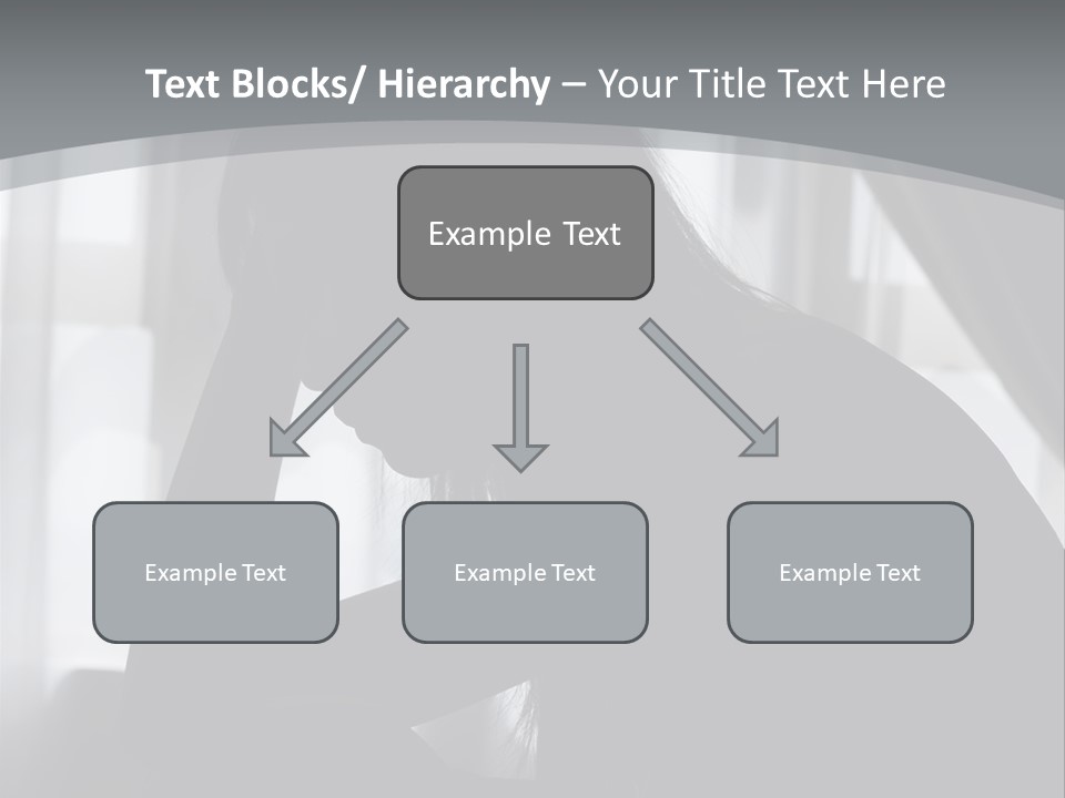 Silhouette Of A Depressed Lady PowerPoint Template