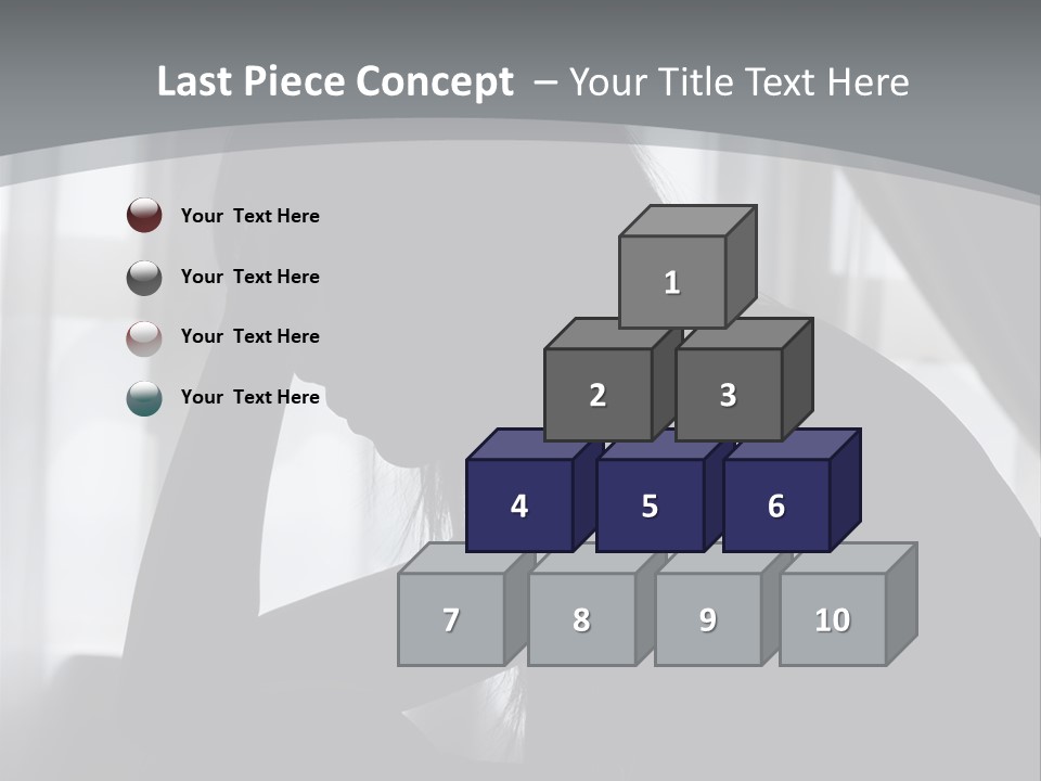 Silhouette Of A Depressed Lady PowerPoint Template