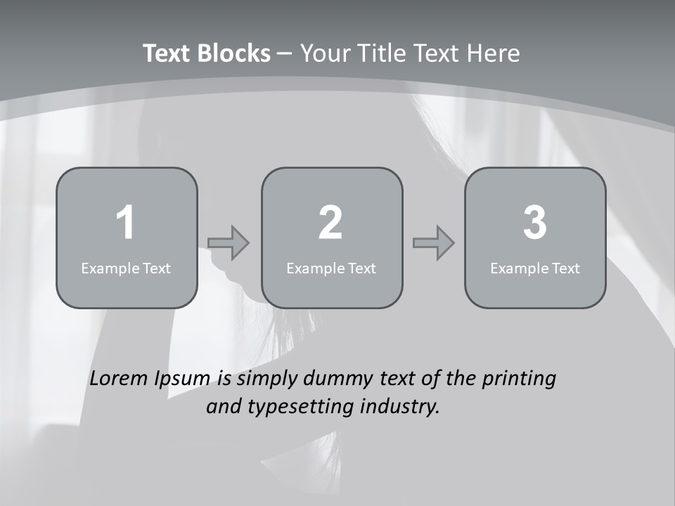 Silhouette Of A Depressed Lady PowerPoint Template