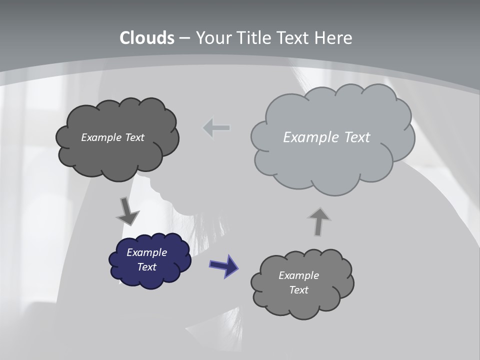 Silhouette Of A Depressed Lady PowerPoint Template