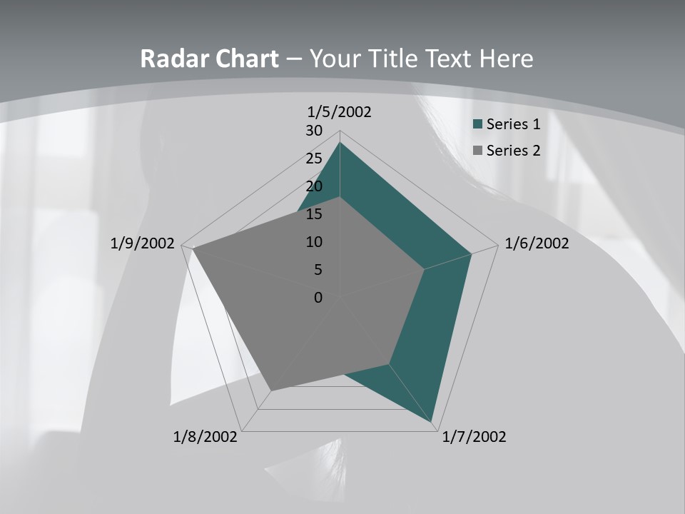 Silhouette Of A Depressed Lady PowerPoint Template