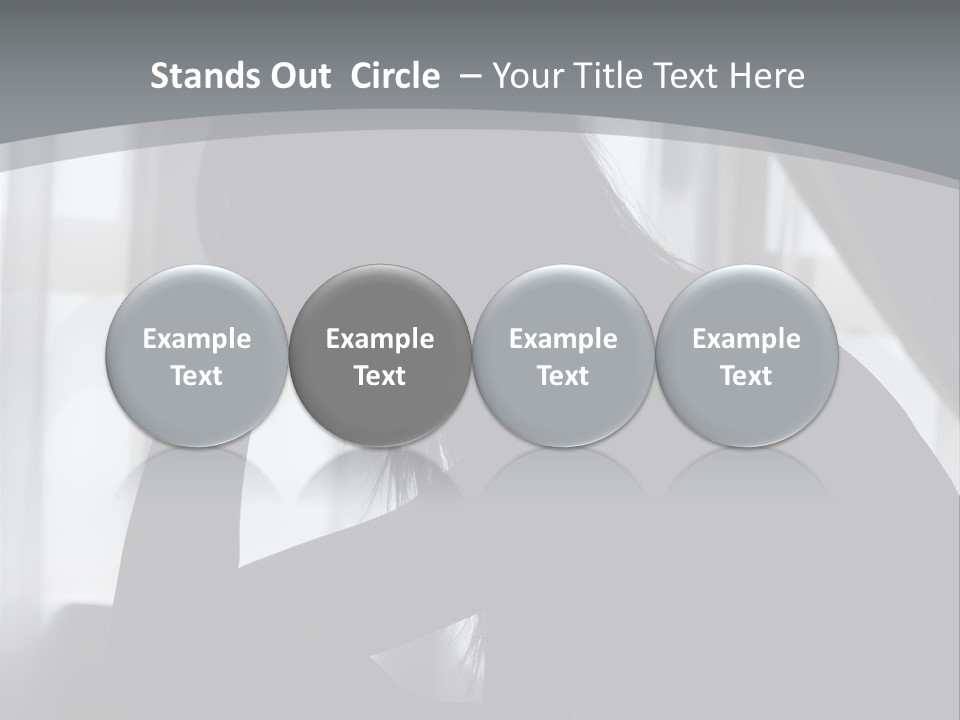 Silhouette Of A Depressed Lady PowerPoint Template