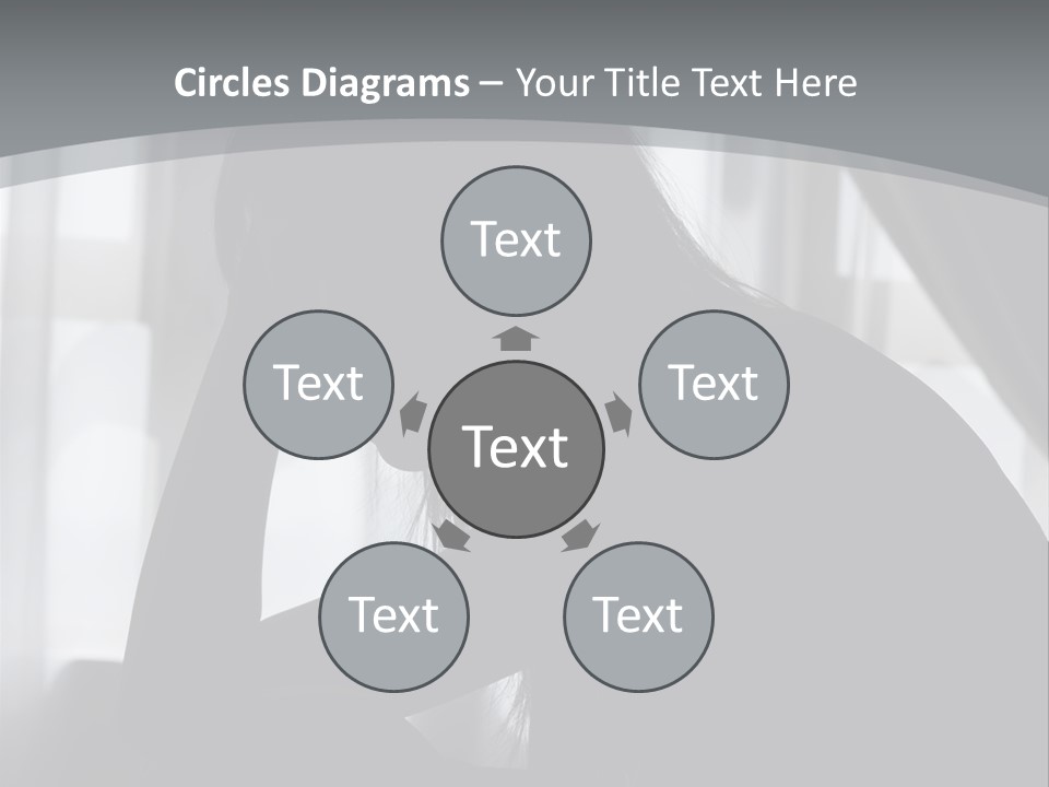 Silhouette Of A Depressed Lady PowerPoint Template