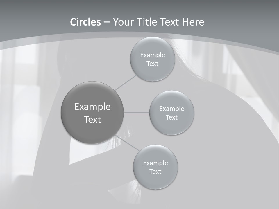 Silhouette Of A Depressed Lady PowerPoint Template
