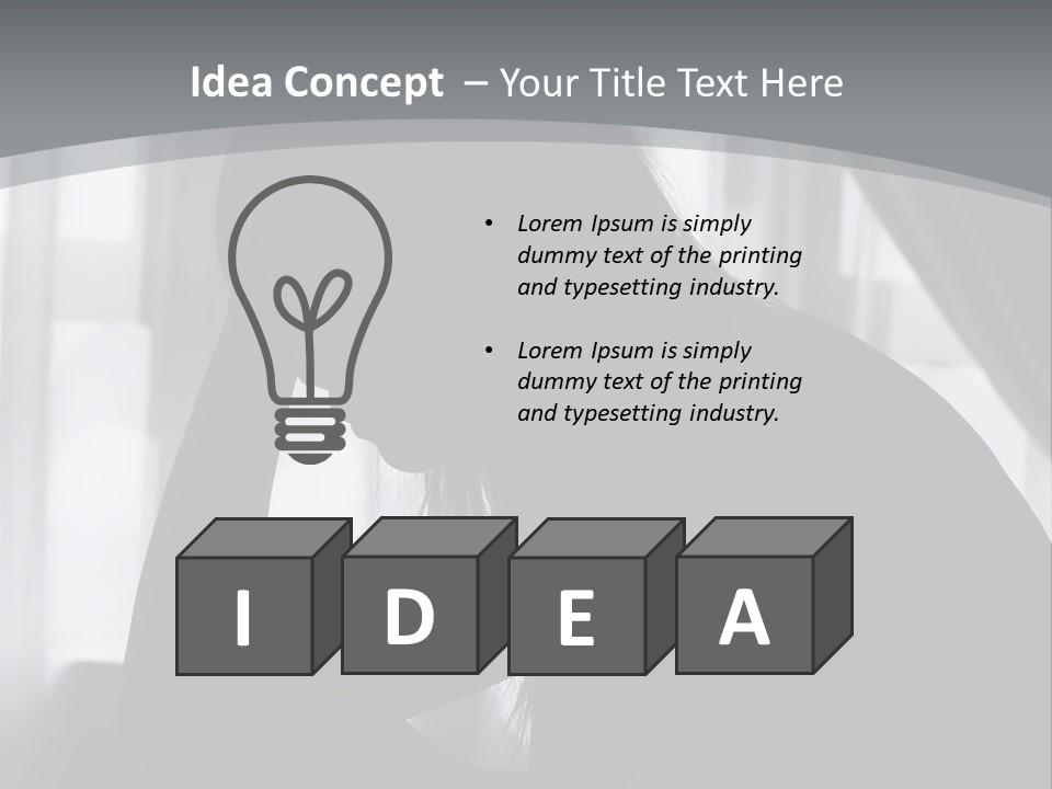 Silhouette Of A Depressed Lady PowerPoint Template