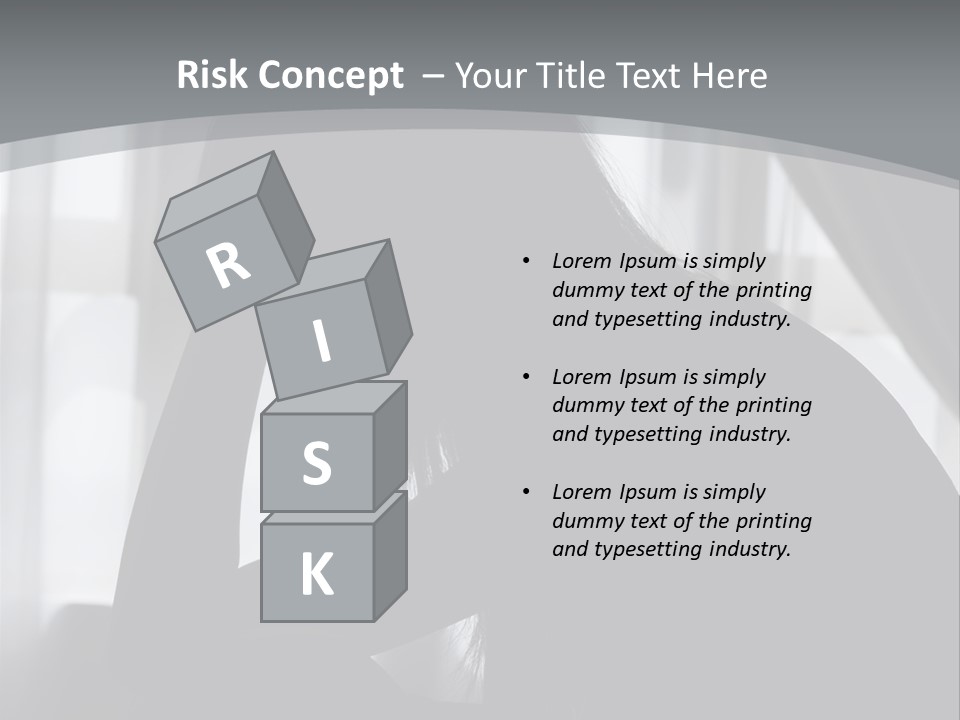 Silhouette Of A Depressed Lady PowerPoint Template