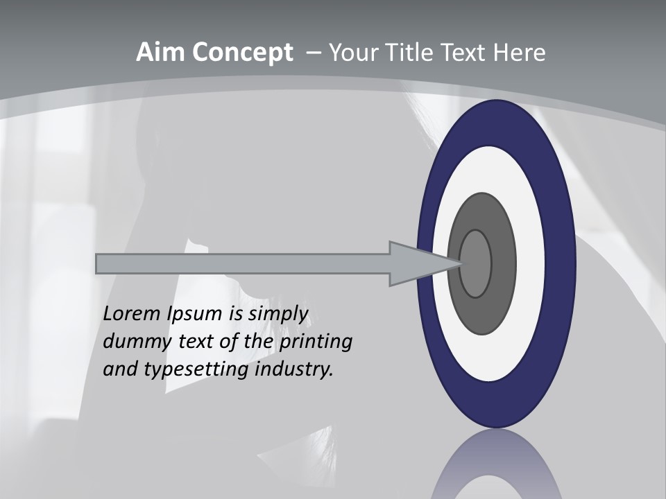 Silhouette Of A Depressed Lady PowerPoint Template