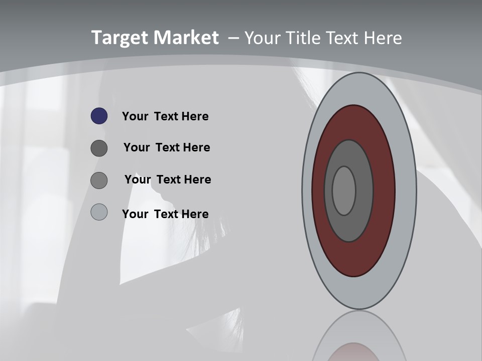 Silhouette Of A Depressed Lady PowerPoint Template