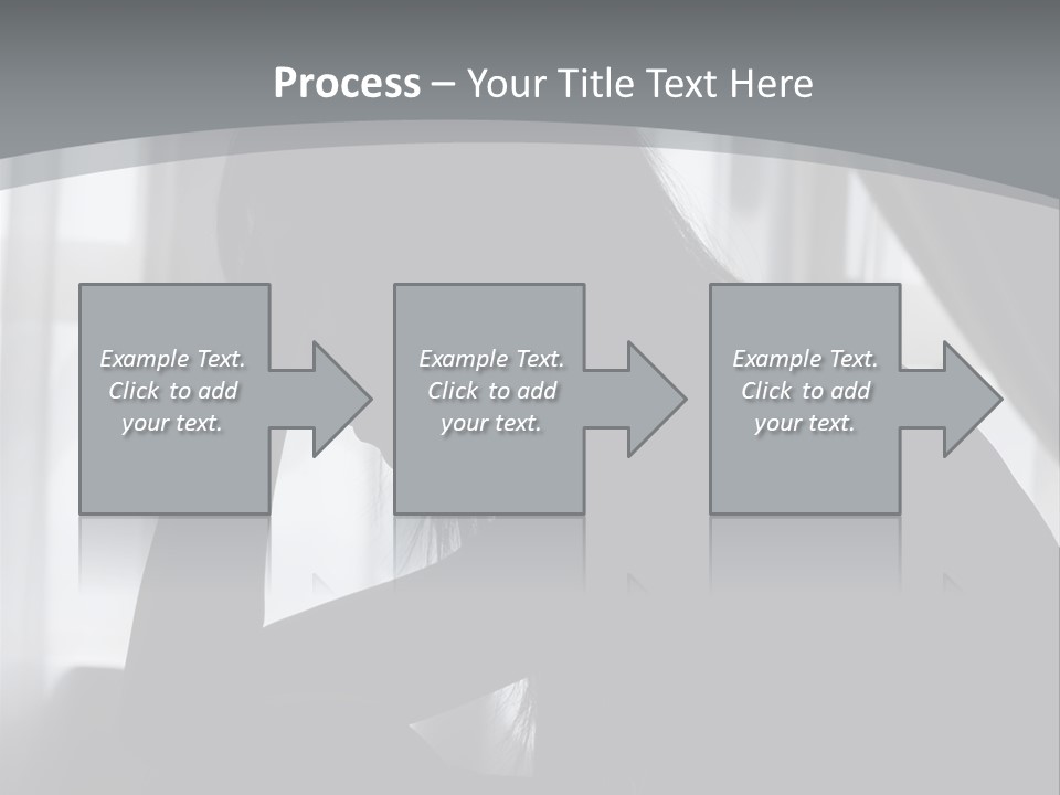 Silhouette Of A Depressed Lady PowerPoint Template