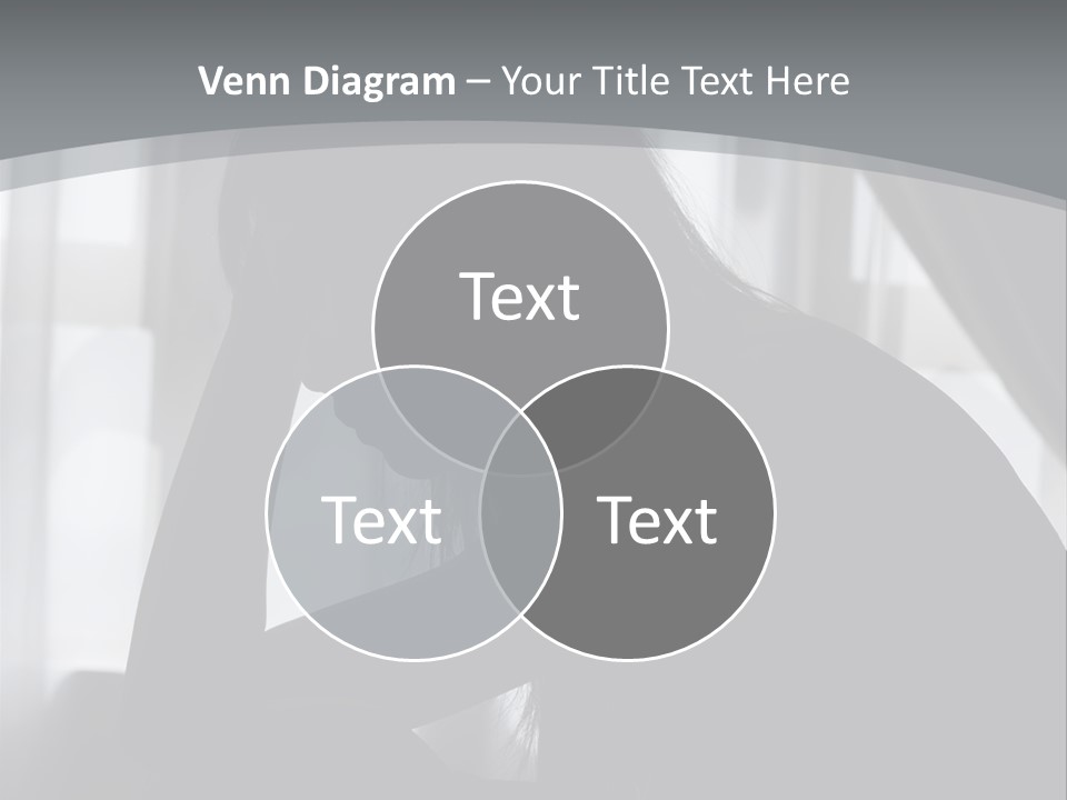 Silhouette Of A Depressed Lady PowerPoint Template
