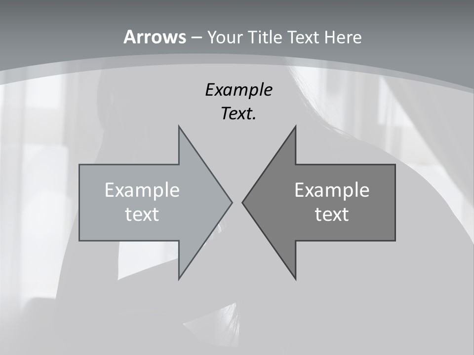 Silhouette Of A Depressed Lady PowerPoint Template