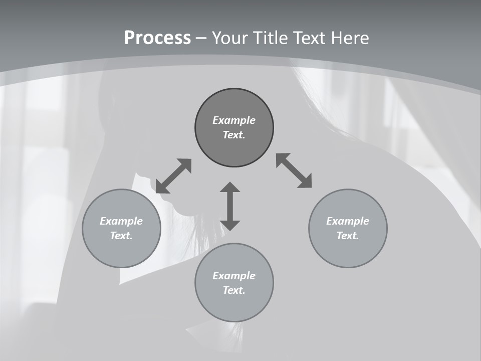 Silhouette Of A Depressed Lady PowerPoint Template