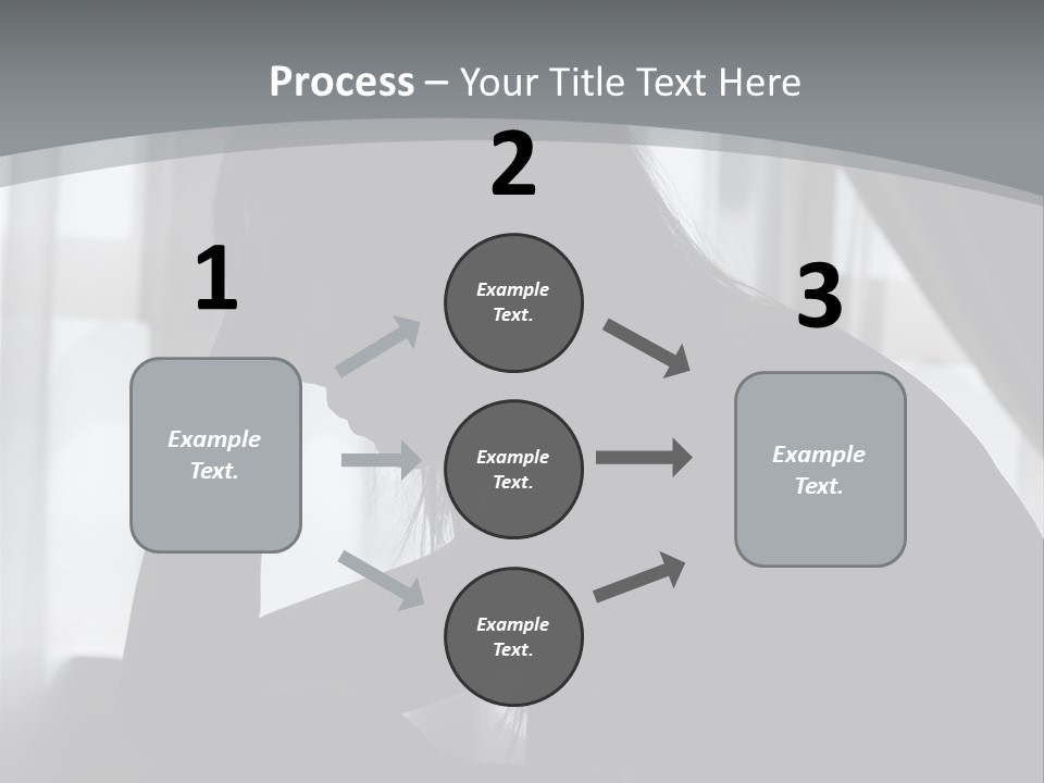 Silhouette Of A Depressed Lady PowerPoint Template
