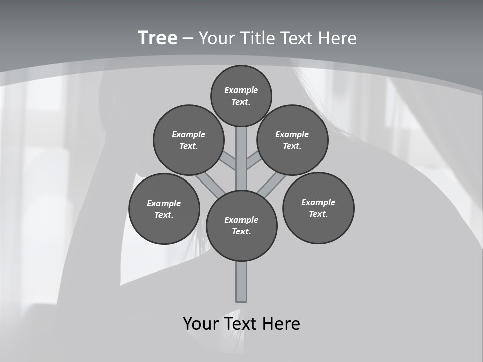 Silhouette Of A Depressed Lady PowerPoint Template
