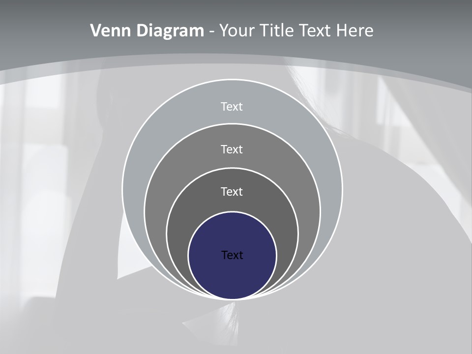 Silhouette Of A Depressed Lady PowerPoint Template