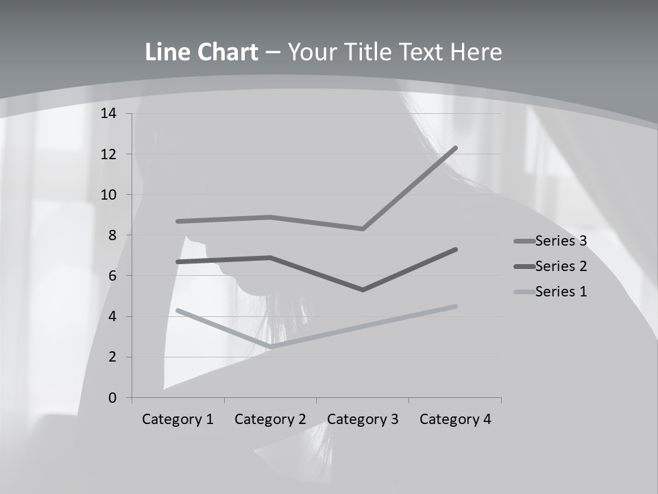 Silhouette Of A Depressed Lady PowerPoint Template