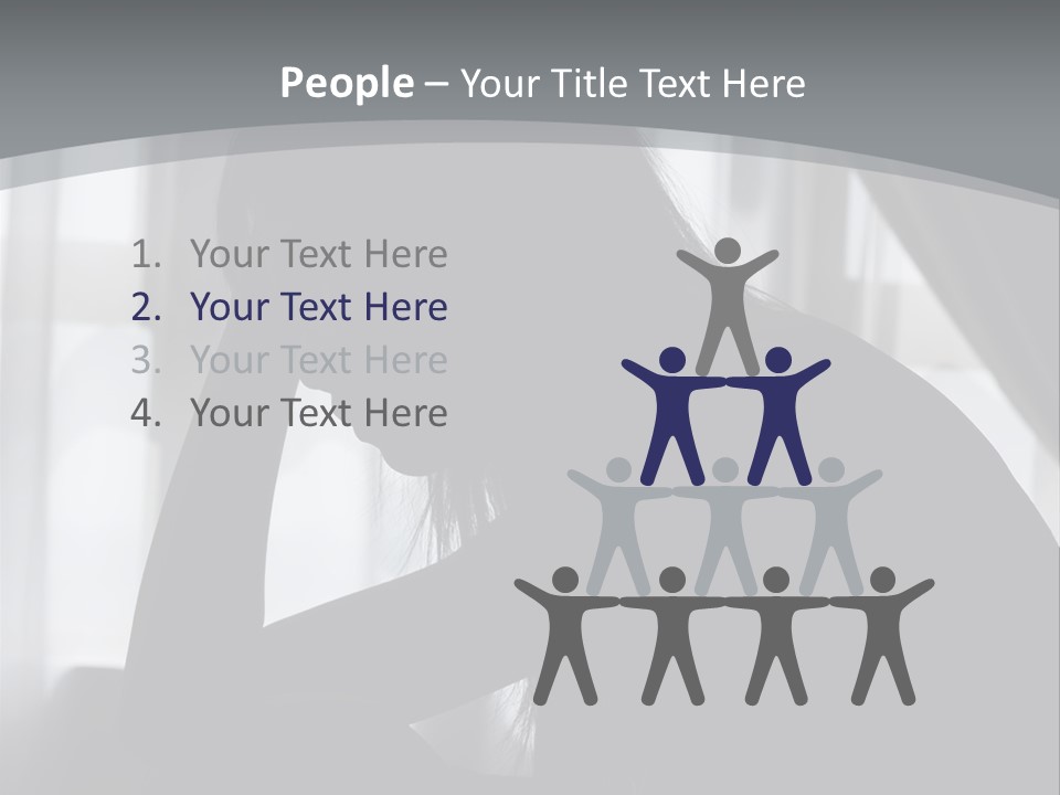 Silhouette Of A Depressed Lady PowerPoint Template