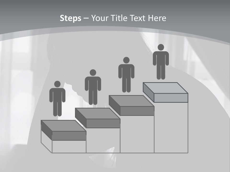 Silhouette Of A Depressed Lady PowerPoint Template