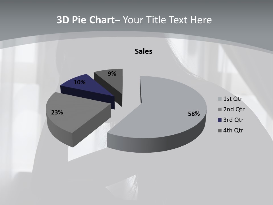 Silhouette Of A Depressed Lady PowerPoint Template