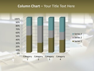 Students At The University During Exam PowerPoint Template