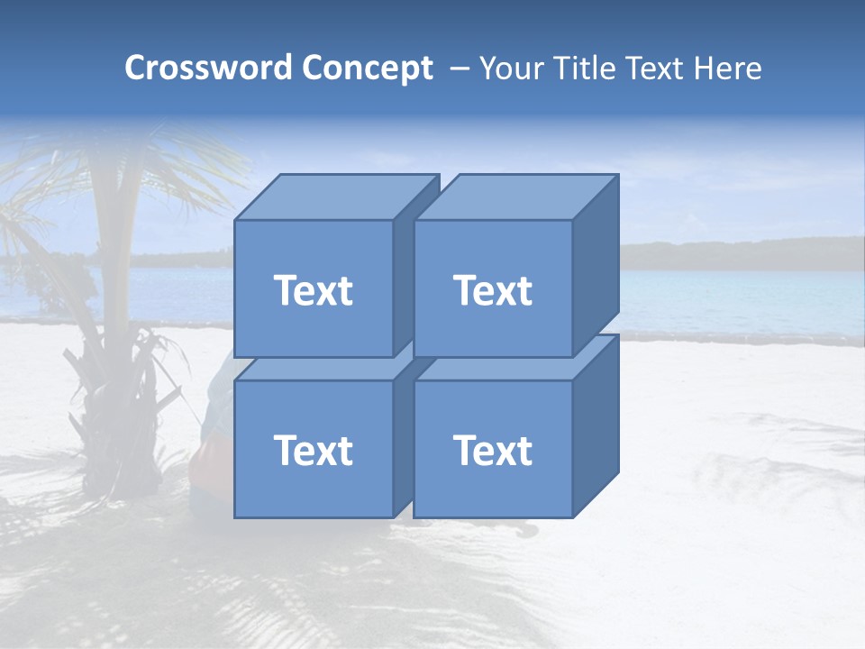 Family Vacation. Young Family Of Three On Vacation. Taken With Wide Angle Lens. PowerPoint Template