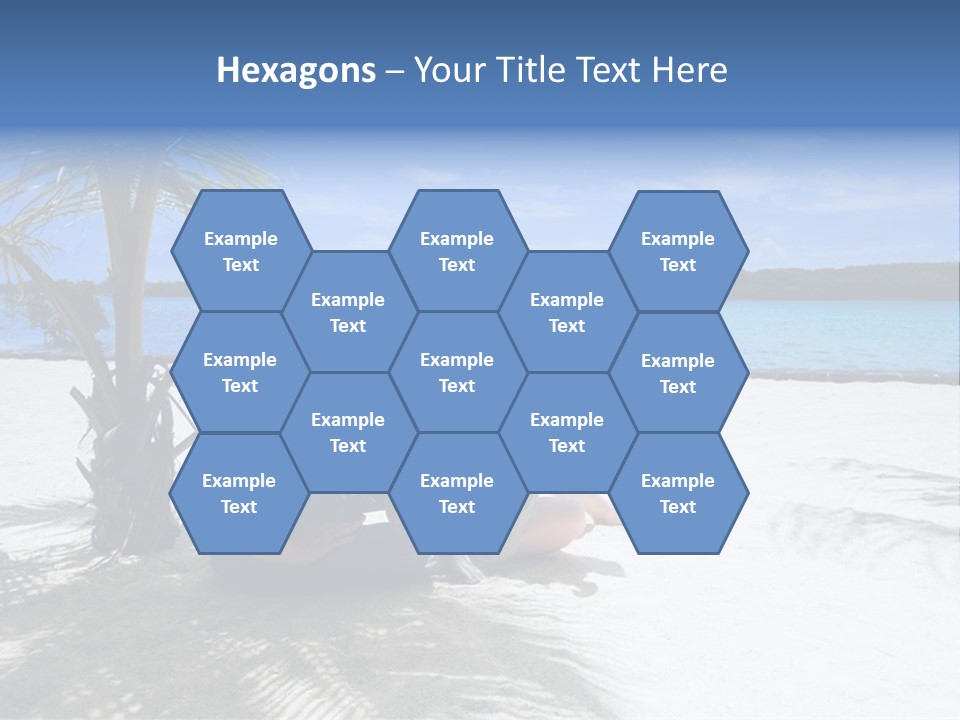 Family Vacation. Young Family Of Three On Vacation. Taken With Wide Angle Lens. PowerPoint Template