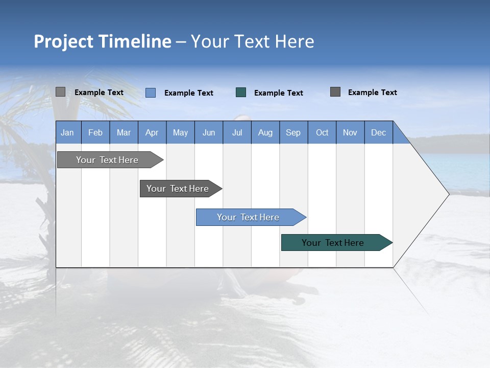 Family Vacation. Young Family Of Three On Vacation. Taken With Wide Angle Lens. PowerPoint Template